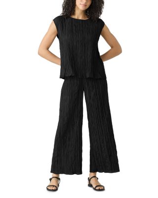 Crushed Silk Ballet Neck Top