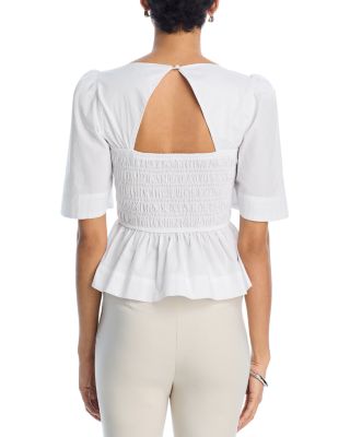 Orion Smocked Peplum Top