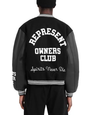 Oversized Fit Represent Owners Club Varsity Jacket