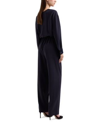Cady Satin Trim Jumpsuit
