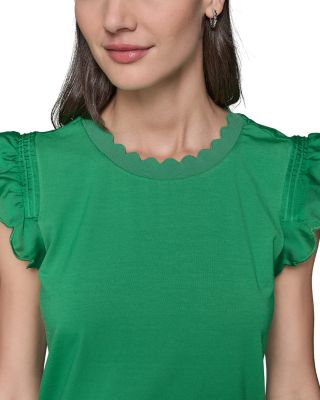 Sleeveless Ruffled Top 