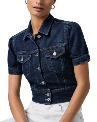 Kendra Puff Sleeve Denim Jacket