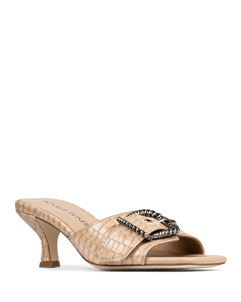 DONALD PLINER WOMEN'S BUCKLE MULE SLIDE SANDALS