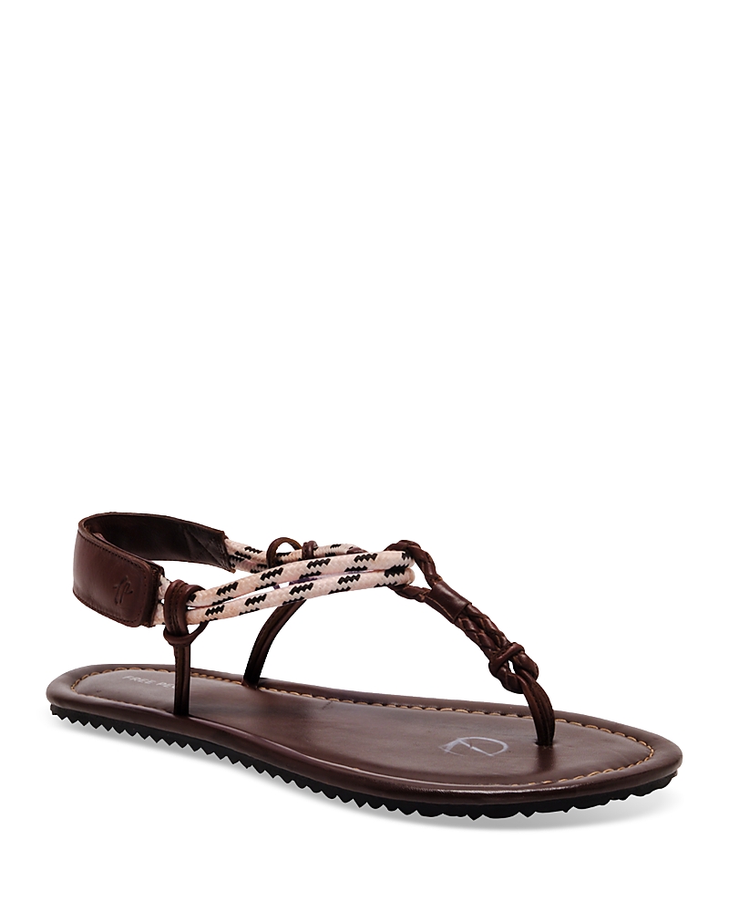 Free People Island Hopping Wrap Sandals Chocolate In Chocolate