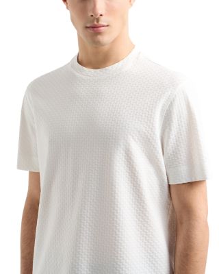 Short Sleeve Jacquard Textured Tee