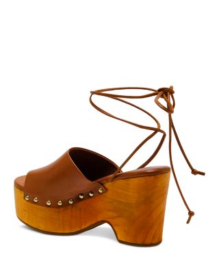 Women's Front Row Ankle Tie Clogs