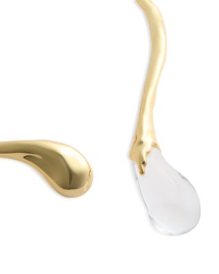 Liquid Lucite Sprout Collar Necklace, 15.5"