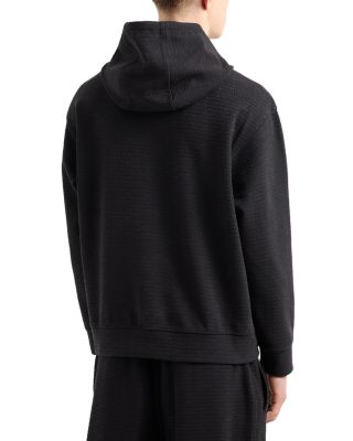 Jacquard Logo Hooded Sweatshirt