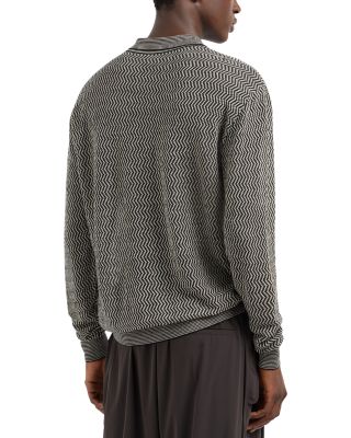 Linen Blend Polo Sweater