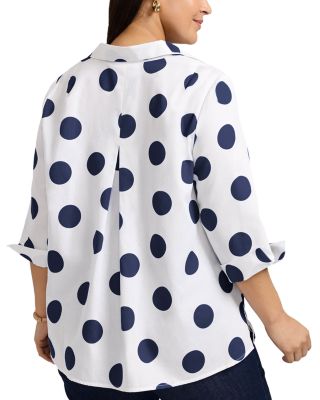  Agnes 3/4 Sleeved Dot Shirt