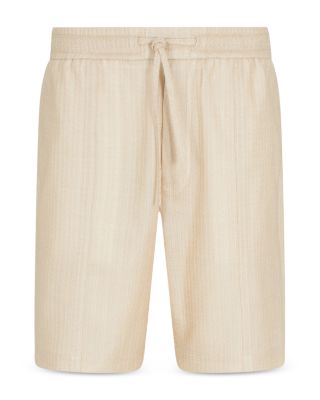 Woven Cotton Drawstring Shorts