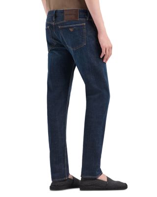 Slim Fit Rinsed Comfort Jeans in Blue Denim