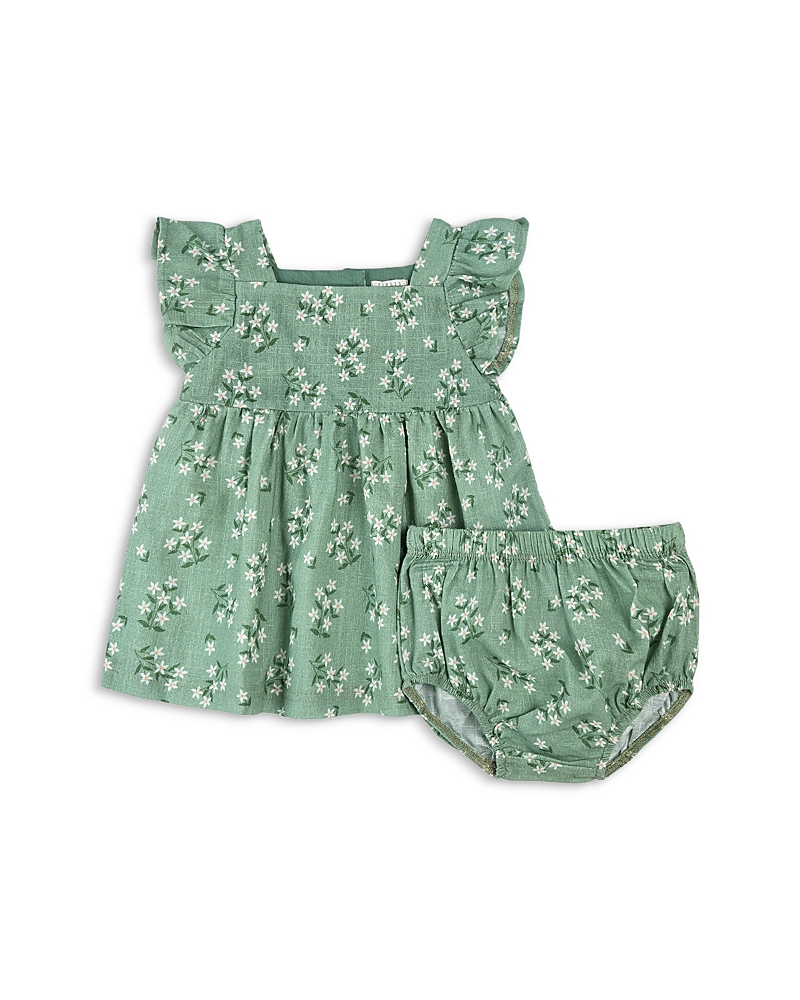 FIRSTS BY PETIT LEM FIRSTS BY PETIT LEM GIRLS' EXOTIC FLOWERS PRINT DRESS SET - BABY