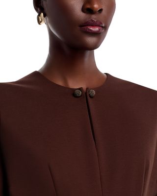 Three Quarter Sleeve Midi Dress