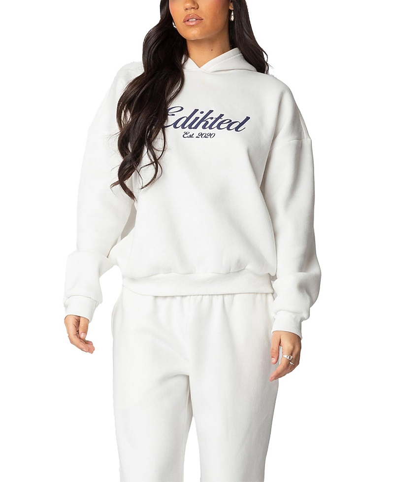 Shop Edikted Hoodie In White