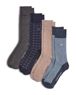 Calvin Klein - Dress Crew Socks, Pack of 4