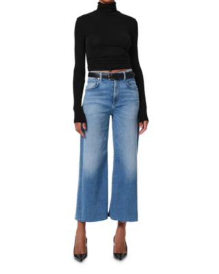 Lyra High Rise Ankle Wide Leg Jeans in Bhodi