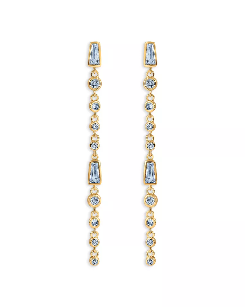 Ettika Crystal Linear Earrings