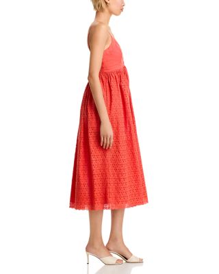 Eyelet V-Neck Dress - Exclusive