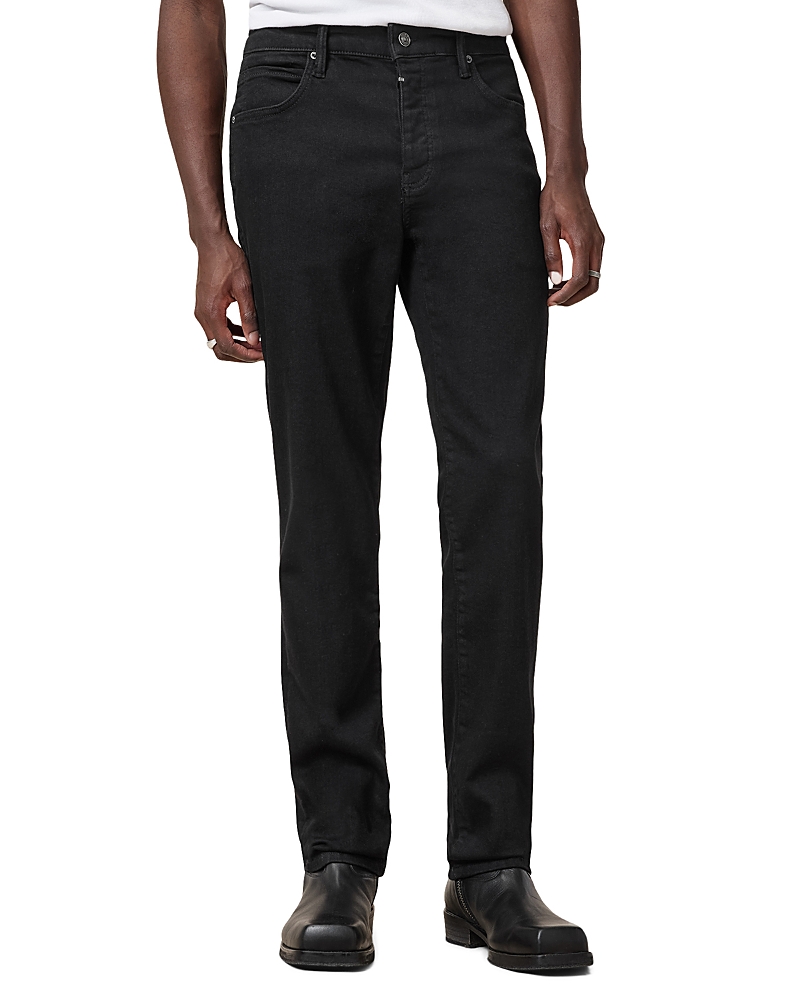 Allsaints Sid Regular Fit Jeans in Jet Black
