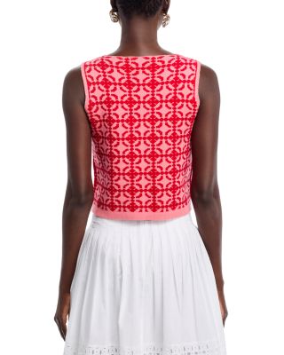 Cropped Patterned Top