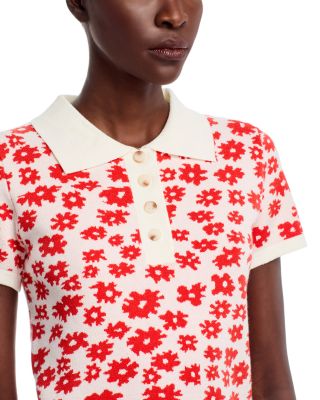 Floral Print Polo Shirt