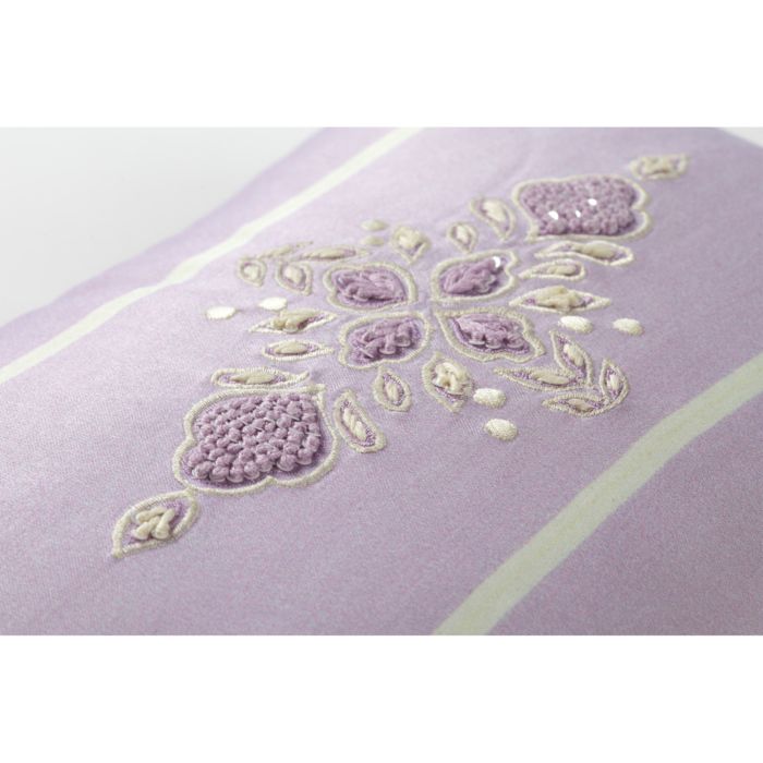 Amethyst Embroidered Accent Cushion, 13" x 20"