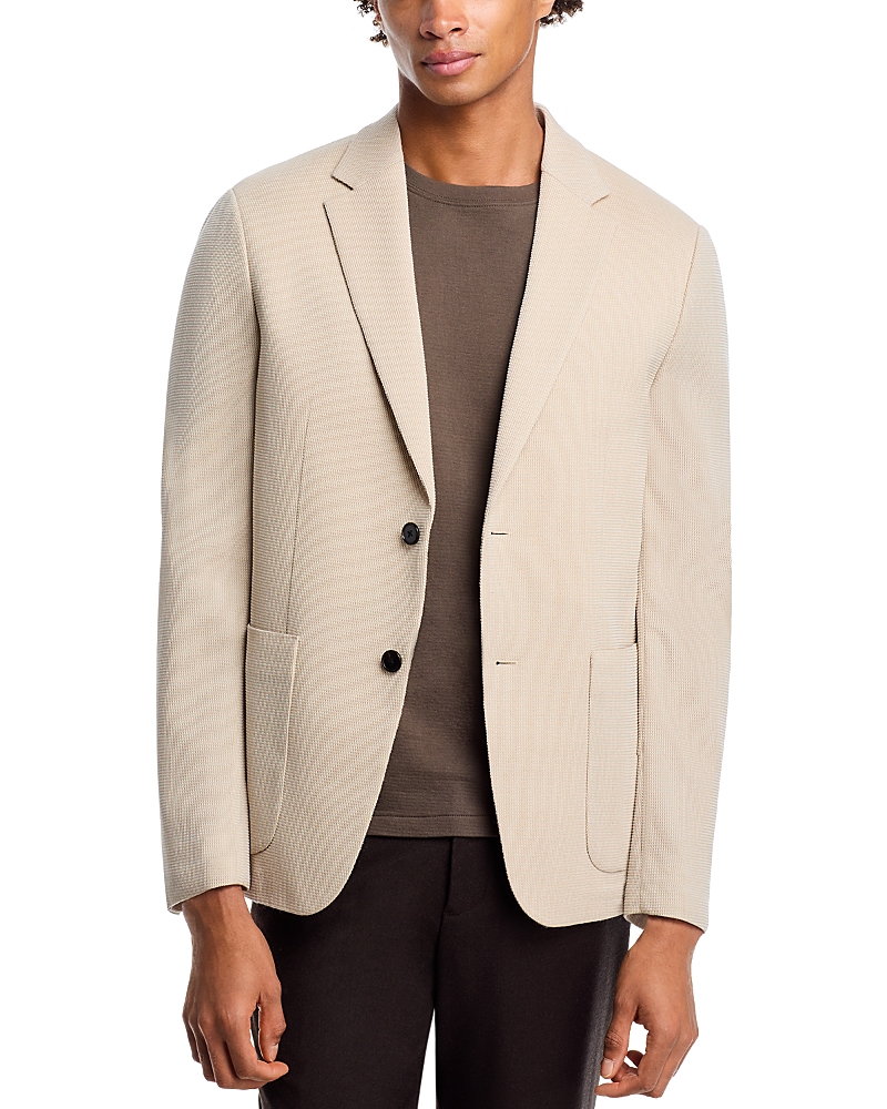 Theory Clinton Slim Fit Unstructured Sport Coat in Grid Suiting