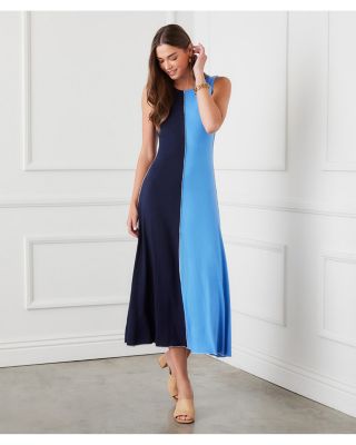 Color Blocked Midi Dress