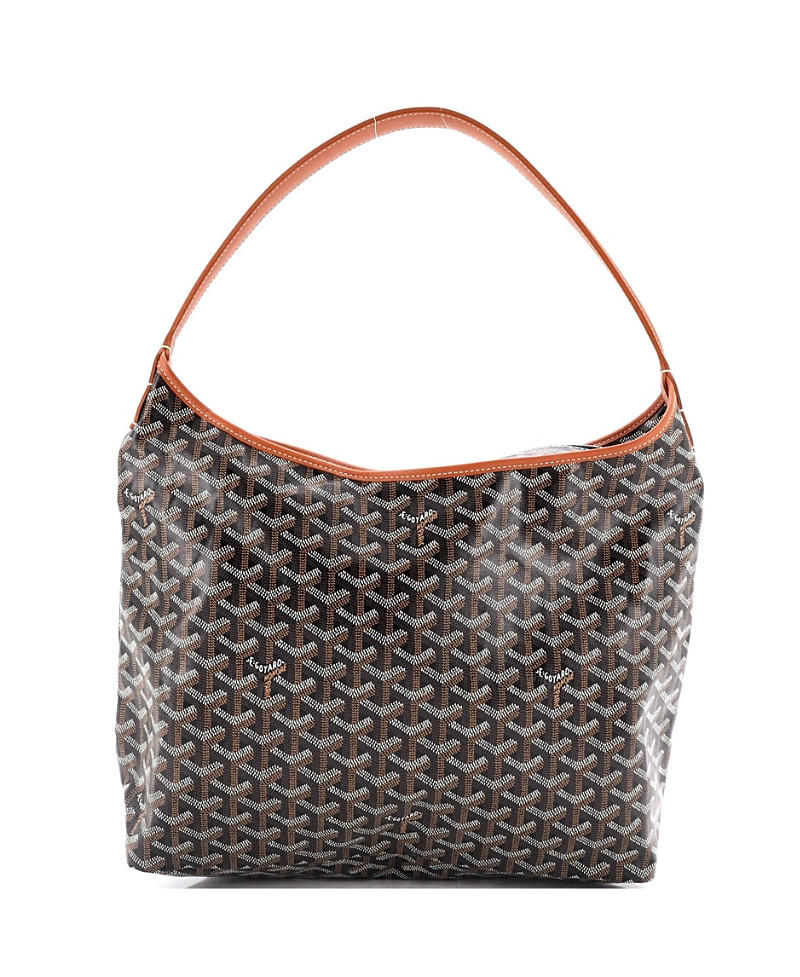 Pre-owned Pre-owned Goyard Goyard Boheme Hobo Coated Canvas In Brown