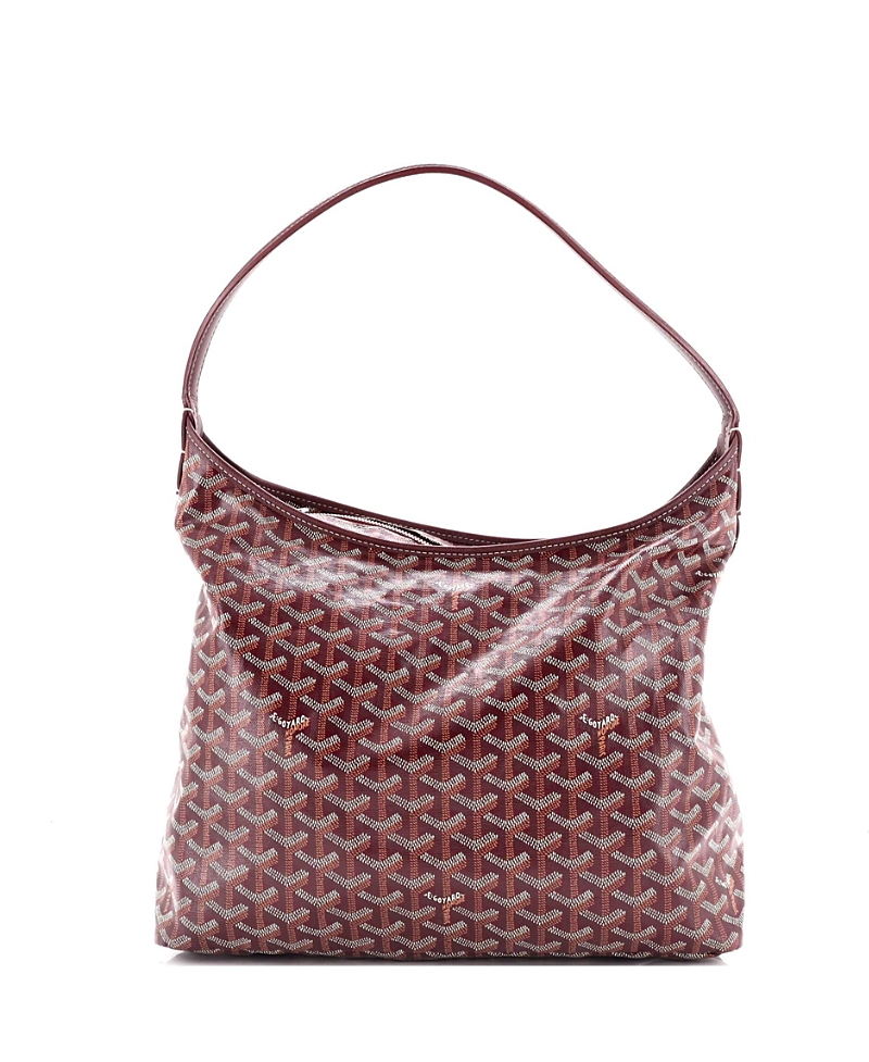 Pre-owned Pre-owned Goyard Goyard Boheme Hobo Coated Canvas In Red