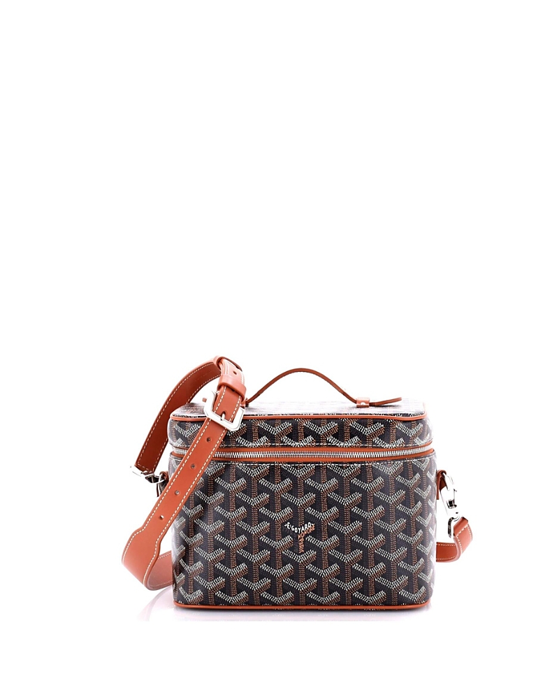 Pre-owned Pre-owned Goyard Goyard Muse Vanity Case Coated Canvas In Brown