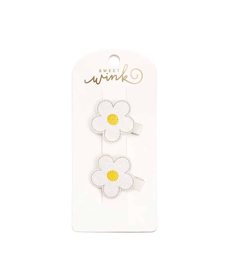 SWEET WINK GIRLS' DAISY FLOWER CLIP SET - LITTLE KID, BIG KID