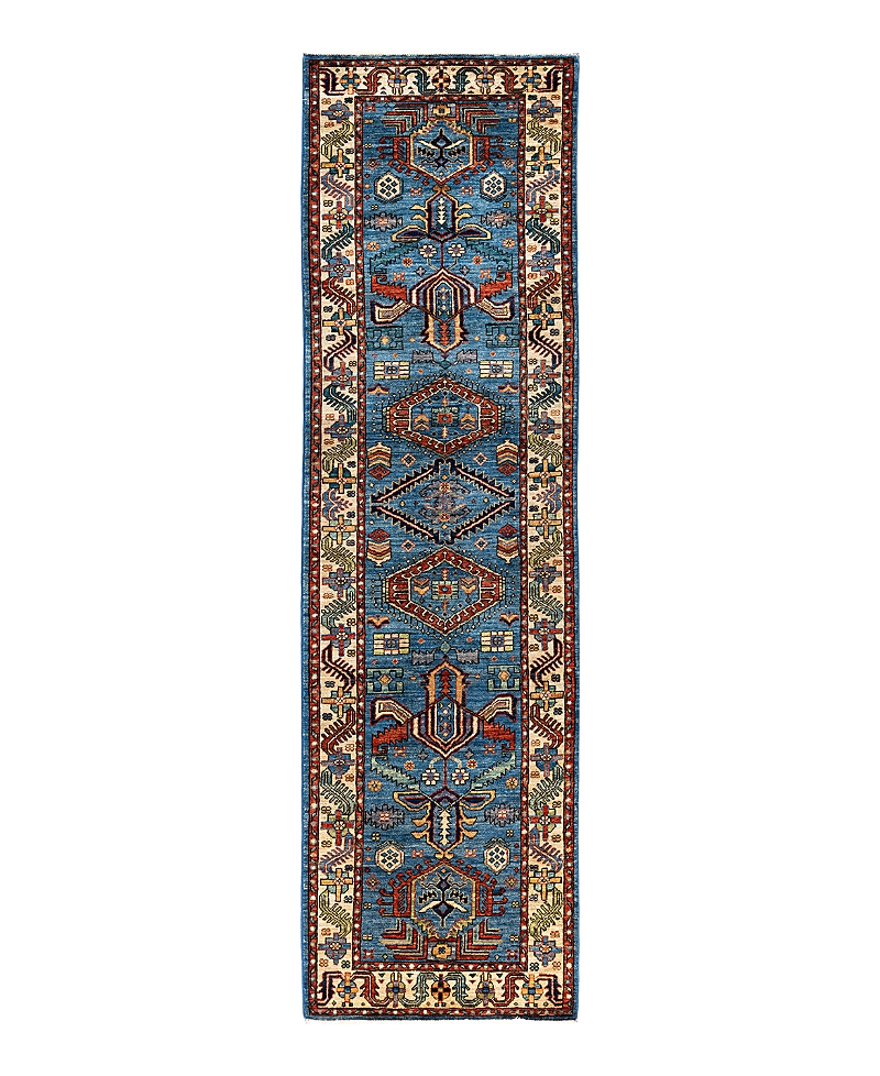 Bloomingdale's Serapi M1945 Runner Area Rug, 2'9 X 9'9 In Light/blue