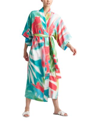 Natori - Printed Kimono Sleeve Sleep Robe