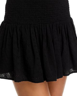 Zoe Eyelet Mini Skirt