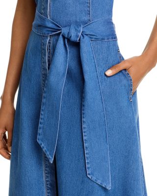Alice and Olivia Chassidy Chambray Halter Dress | Bloomingdale's Women