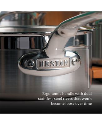 ProBond&reg; Forged 1.5-Quart Professional Clad Stainless Steel Saucepan with Lid