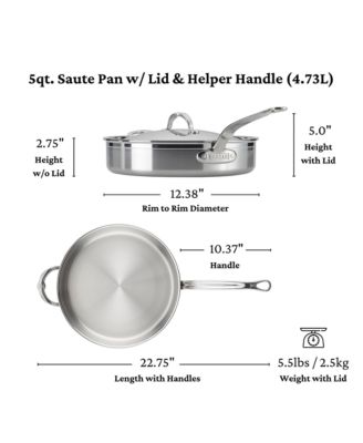 ProBond&amp;reg; Forged 5-Quart Professional Clad Stainless Steel Saut&amp;eacute; Pan with Lid