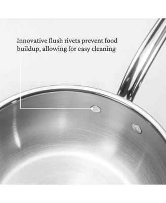 ProBond&reg; Forged 3.5-Quart Professional Clad Stainless Steel Essential Pan with Lid