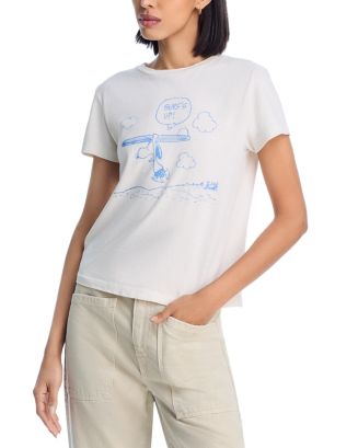 ★Re/Done★ ピンク Classic Snoopy Tシャツ Re/Done Classic Snoopy Graphic T-Shirt | Nordstrom