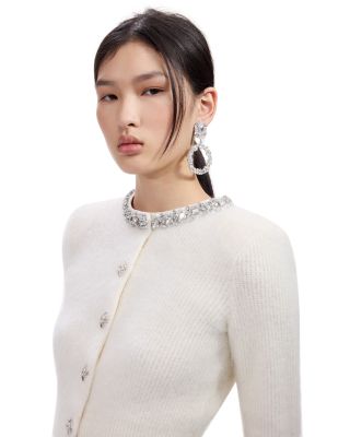 Crystal Hoop Clip On Earrings