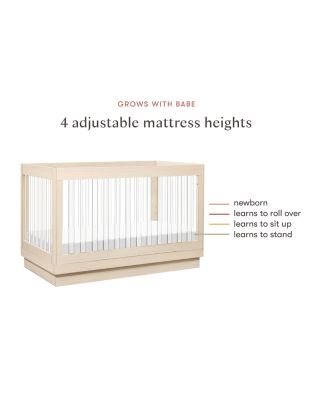 Harlow Acrylic 3-in-1 Convertible Crib