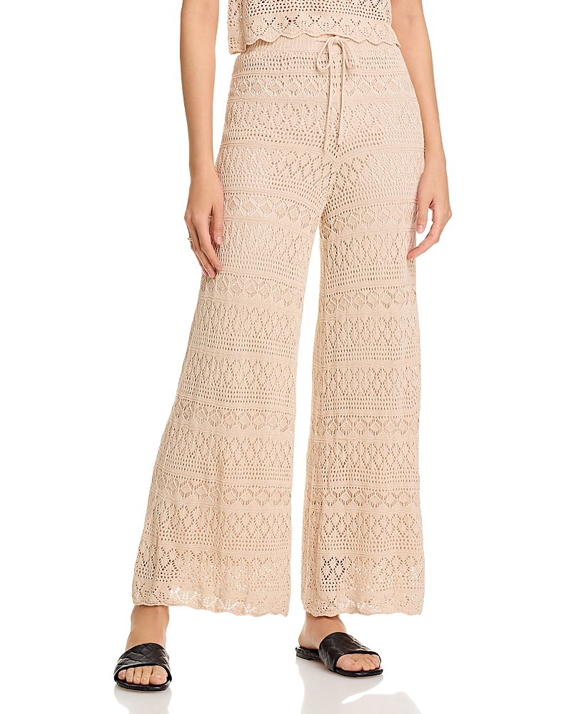 Aqua Harley Crochet Pants - Exclusive