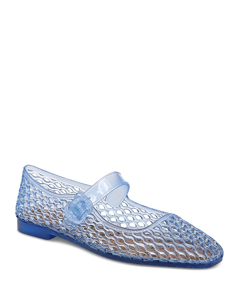 Sam Edelman Michaela Jelly Mary Jane Flat Soft Blue Jelly In Blue