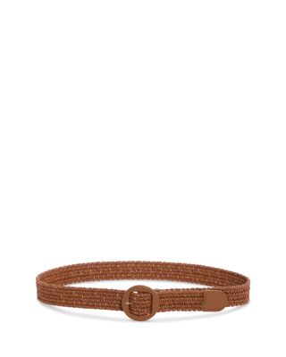 GAVAZZENI - Women's Cristina Woven Leather & Cotton Belt