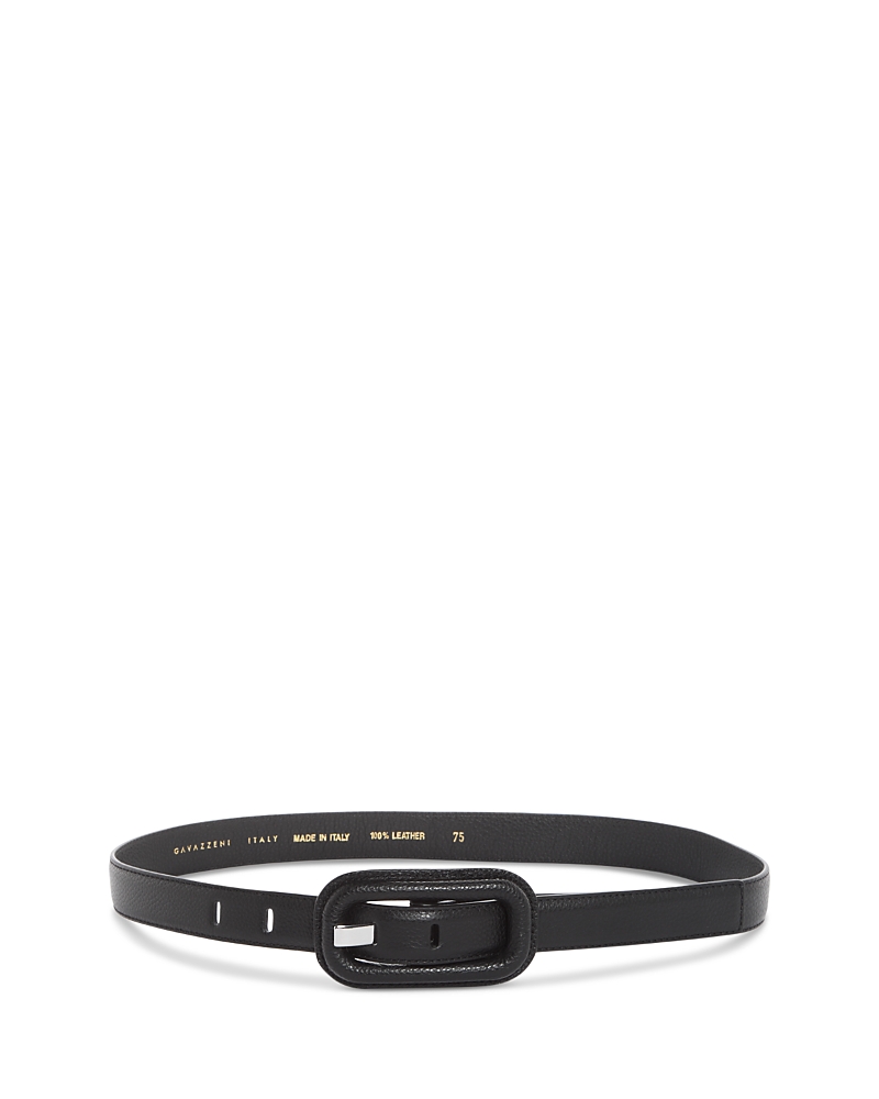 Gavazzeni Women's Lavanda Leather Belt In Nero