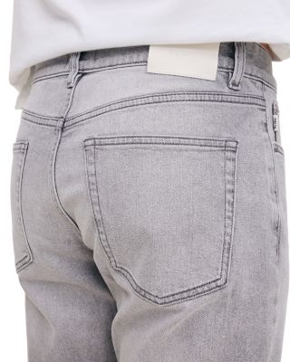 Russell Slim Straight Fit Jeans in Light Smoke Gray