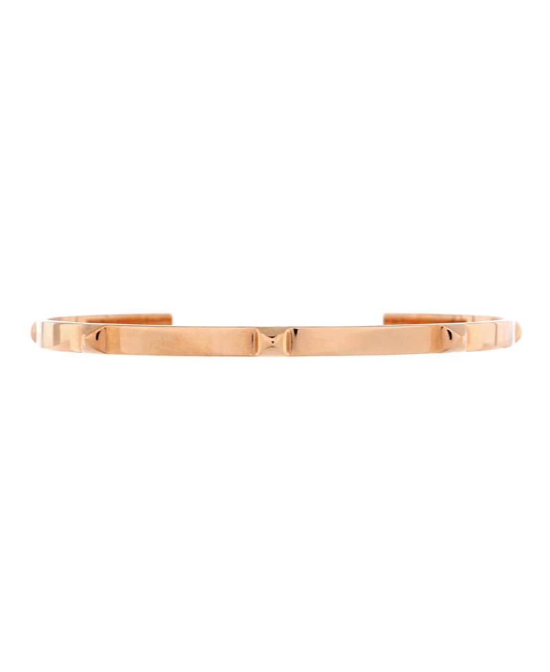 PRE-OWNED HERMES PRE-OWNED HERMES MINI CLOUS CUFF BRACELET 18K ROSE GOLD