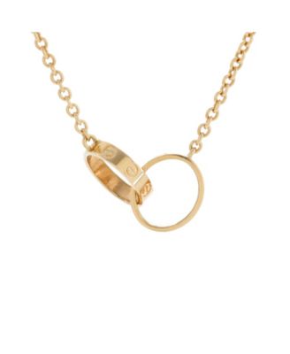 Pre-Owned Cartier - Love Interlocking Necklace 18K Gold